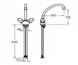Смеситель для кухни B1858AA Ideal Standard Alpha