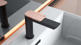 Смеситель для раковины Boch Mann Como BG XL BM9632 Черный матовый Золото