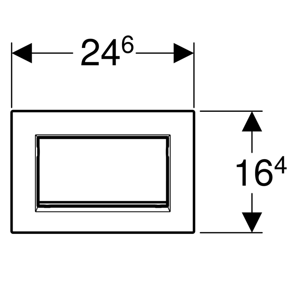 Фото Кнопка смыва Geberit Sigma 30 (115.893.14.1) черный