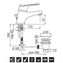Nobili Timix TX27118/1CR Смеситель для раковины (хром)
