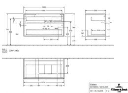 Villeroy Boch Collaro C01500E8 Тумба под раковину 1000х500 мм (White Wood)