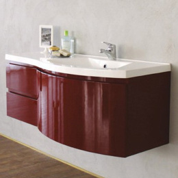 Мебель для ванной Belbagno Prospero 120см правый красный