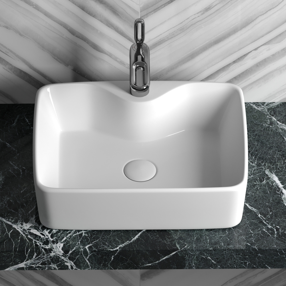 Накладная раковина Ceramicanova Element CN6033 прямоугольная 48 см