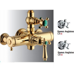 Смесители для душа Cмеситель Nicolazzi Termostatico 4917GO18 для душа, золото/Dames Anglaise