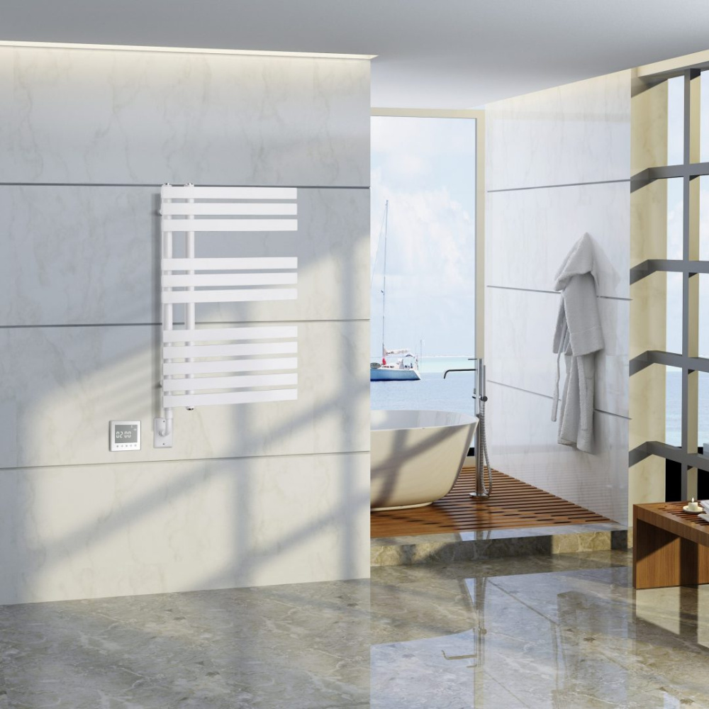 Полотенцесушитель электрический Boheme Venturo (721-MW) белый матовый