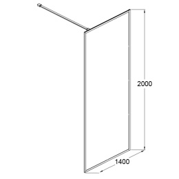Фото Душевая перегородка Azario Richmond (AZ-NAG 6310 1400)