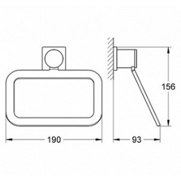 Grohe Allure 40339000 Держатель полотенца, кольцо