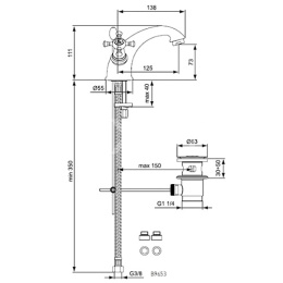 Смеситель Ideal Standard Reflections B9653AA для раковины