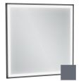 Зеркало Jacob Delafon Allure EB1433-S40, 60 х 60 см, с подсветкой, лакированная рама насыщенный серы