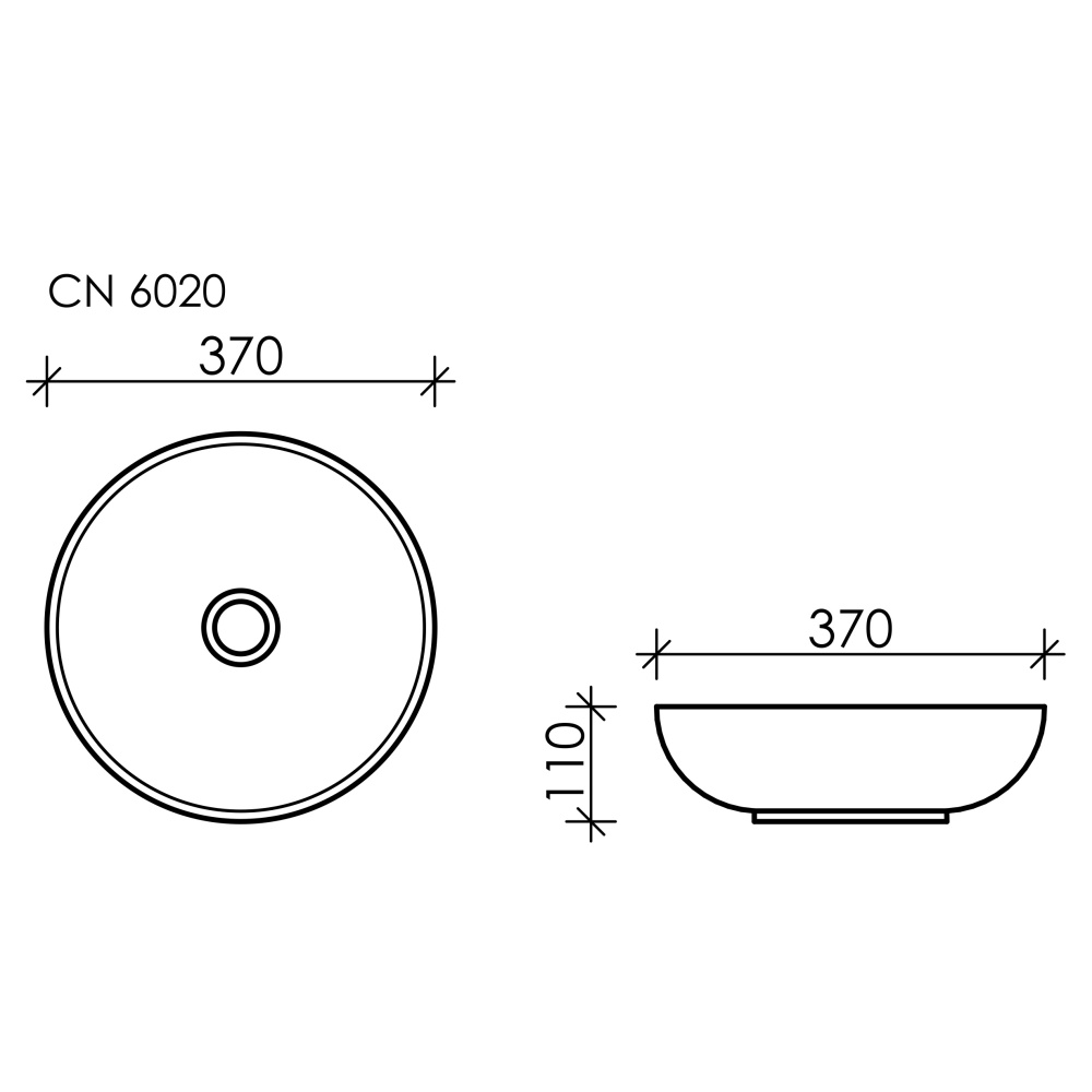 Накладная раковина Ceramica Nova ELEMENT CN6020