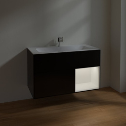 Villeroy Boch Finion F040MTPD Тумба под раковину 996х498 мм (white matt/black matt)