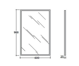 Фото Зеркало для ванной комнаты Globo (SA084)