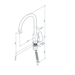 Смеситель для кухни Am.Pm Like (F8007133) белый