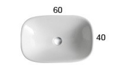 Раковина накладная Globo Genesis (GE043.BI) белый