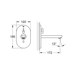 Grohe Eurosmart Cosmopolitan 36315000 Смеситель для раковины, электронный
