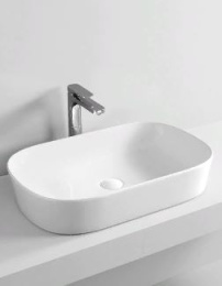 Раковина накладная 65 см ArtCeram Ghost (GHL002 14 00) красный