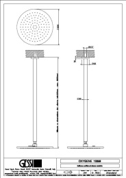 Фото Верхний душ Gessi Minimali Tondo (13359#031) хром