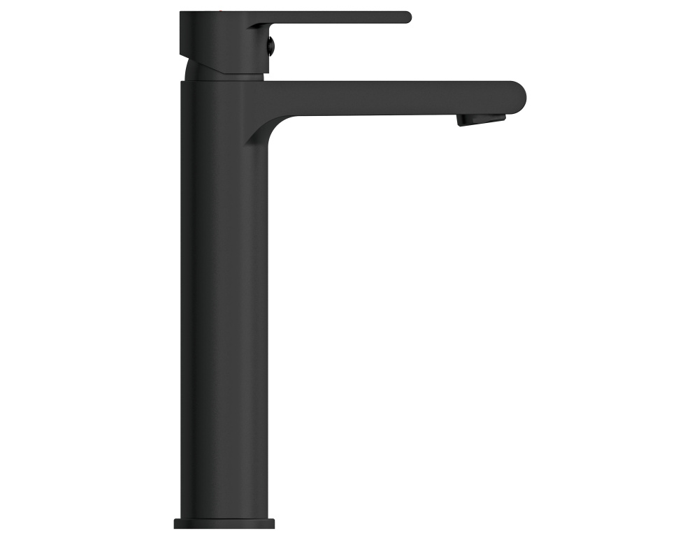 Фото Смеситель BRASKO BLACK высокий для раковины с клик-клак 63111