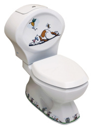 Унитаз-компакт Serel Children 8702DOGR белый с рисунком