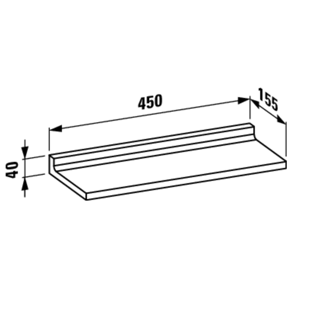 Полка Laufen Kartell by Laufen 3.8533.0.090.000.1