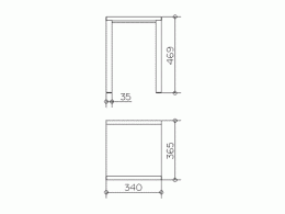 Фото Табурет Keuco Elegance 11682010068, грецкий орех