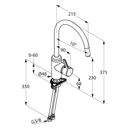 Смеситель для кухни Kludi Bingo Star (428039675)