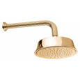 Верхний душ Cezares CZR-TDD2-03/24, 21,5x21,5 см, 1 режим струи, с держателем, золото