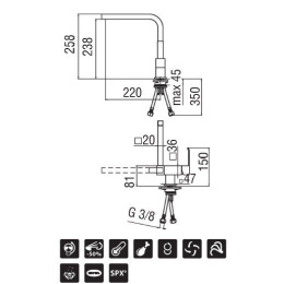 NOBILI Solido F SF00114CR Смеситель для кухни (хром)