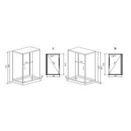 Душевая кабина 120x90x220 Timo (H-520L) С гидромассажем, акрил, Поддон низкий