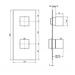 Термостат для душа F3513X1CR FIMA Carlo Frattini FIMATHERM