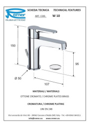 Смеситель Remer для раковины RR W10