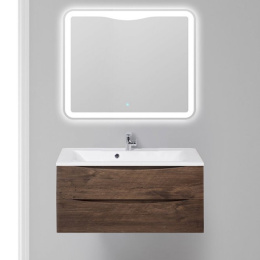 Фото Тумба под раковину BelBagno Marino MARINO-1000-2C-SO-RW-P, 100 х 44,5 х 55 см, Rovere Moro
