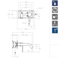 Встраиваемый смеситель для раковины RamonSoler DRAKO 332002 Хром