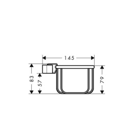 Мыльница-короб 42066000 Hansgrohe Axor Montreux