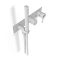Смеситель для душа Remer Metrica MC97D2WBBO, белый матовый
