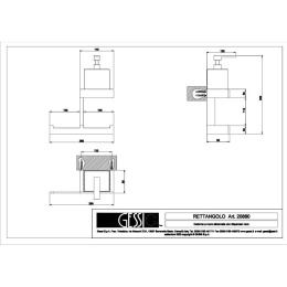 Стойка для ванной Gessi Rettangolo (20880#031) черный