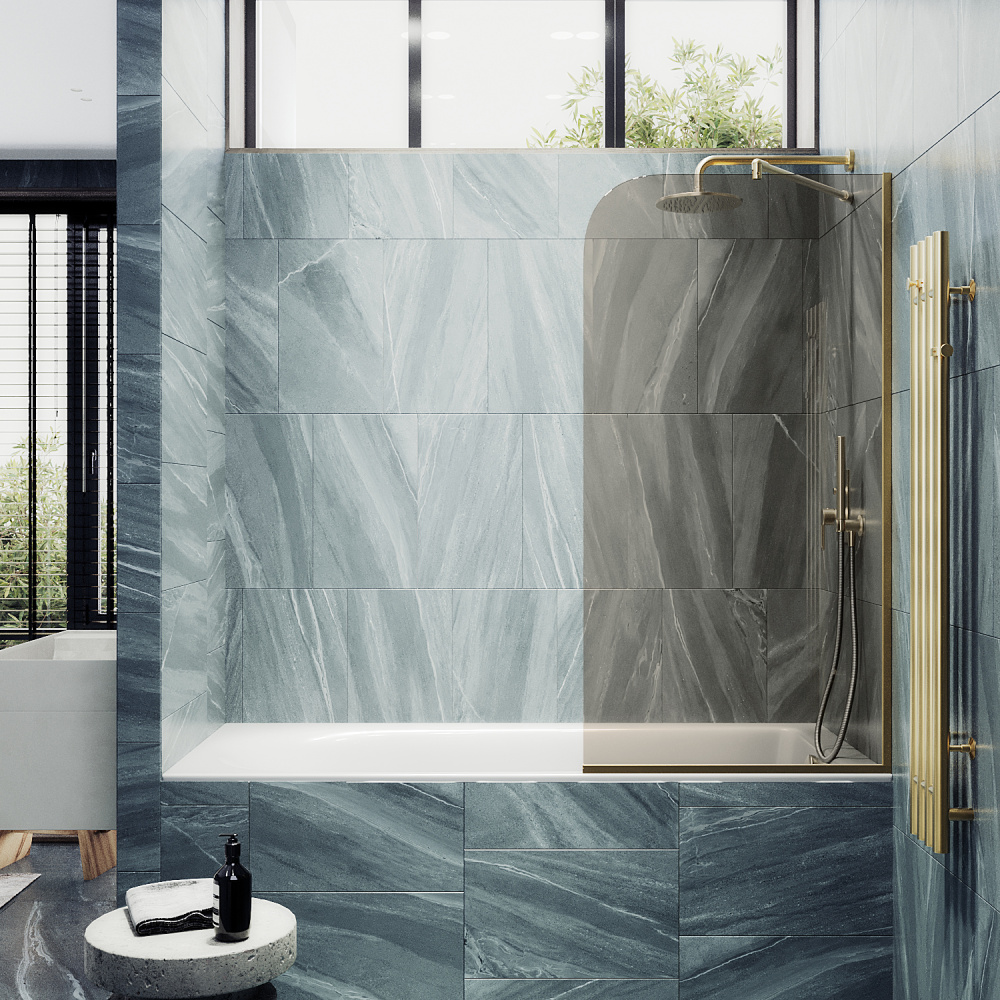 Фото Шторка на ванну Maybah Glass MGV-69-3у в узком профиле