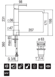 NOBILI Mia MI102158/2CR Смеситель для раковины (хром)