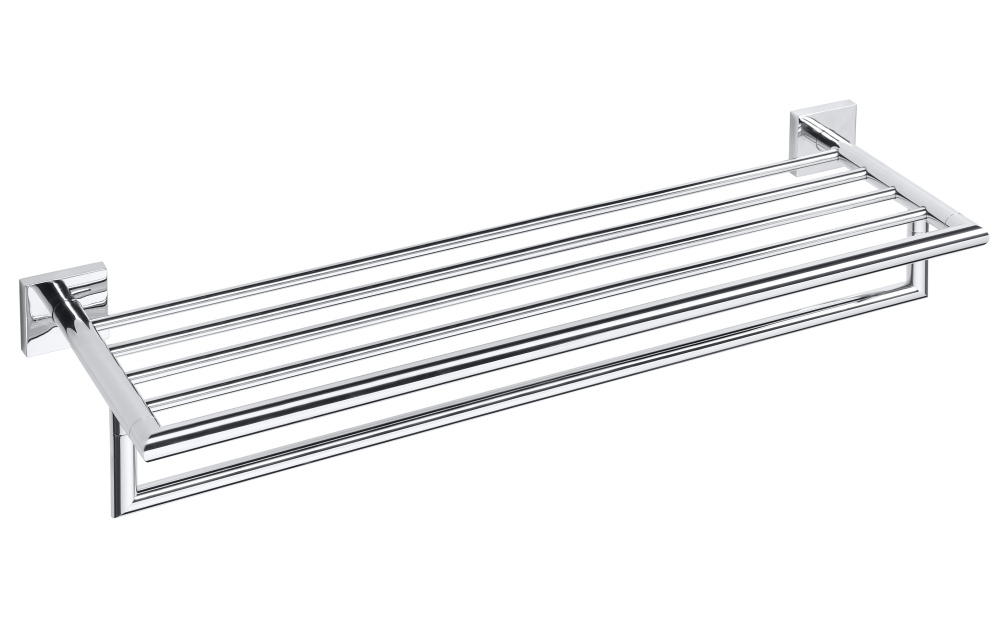 Фото Полочка для полотенеца Bemeta Beta 132205072 с вешалкой