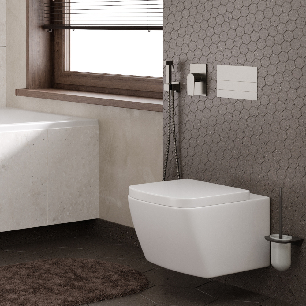 WasserKRAFT A84095 Встраиваемый комплект для биде для биде со шлангом 150 см
