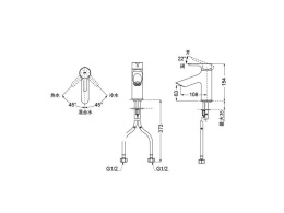 Фото Смеситель для раковины TOTO LB TLS01303R без сливного клапана