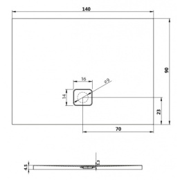 Душевой поддон Riho Basel 418 140x90 белый + сифон DC280050000000S