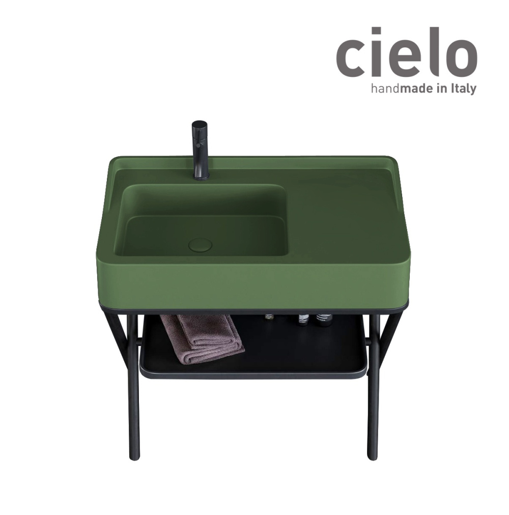 Фото Ceramica CIELO Siwa SWLA AG - Раковина для ванной комнаты 90*50 см (Agave)