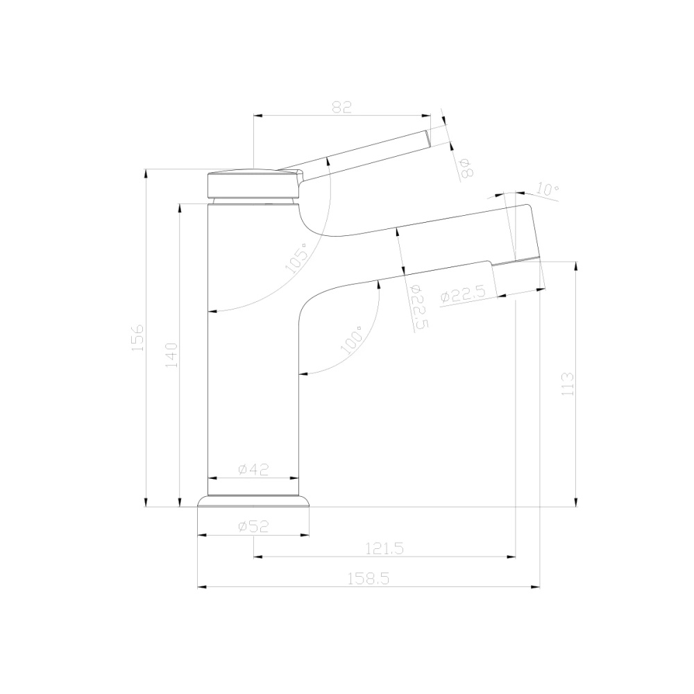 Смеситель Lemark Minima (LM3806C) для раковины хром