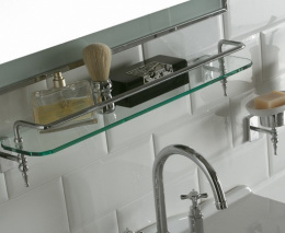 Полочка стеклянная Globo Paestum (PAMC47) хром