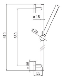 Душевой гарнитур Nobili (AD140/38CR)