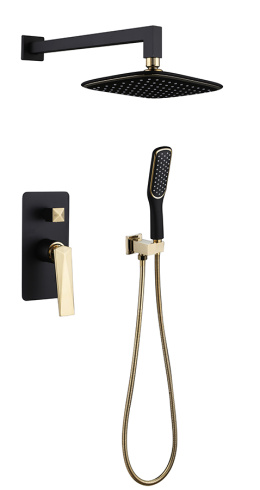 Фото Смеситель встроенный Boheme Venturo (384-B) черный, золото