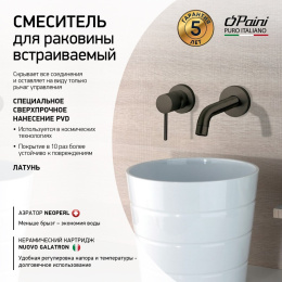 Фото Смеситель для раковины Paini Cox 78PZ208 черный