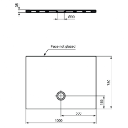 Душевой поддон 100X75 см Ideal Standard STRADA T2575YK