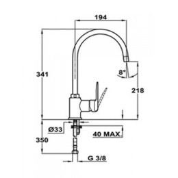 Teka Inca 53995120FM Смеситель для мойки